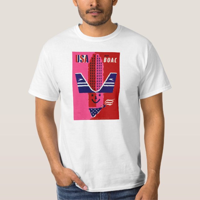 Camiseta USA ~ Fly BOAC (Anverso)