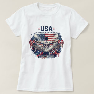 Camiseta USA Fútbol 2026 Ropa de Fan Patriótica Fútbol Amer