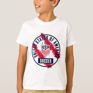 Camiseta Usa Fútbol Pintura Retro Heather Uswnt Oficialment