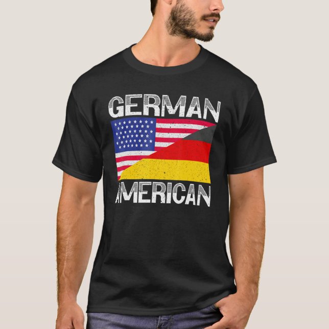 Camiseta USA Germany Flag German American Von Steuben Day 2 (Anverso)
