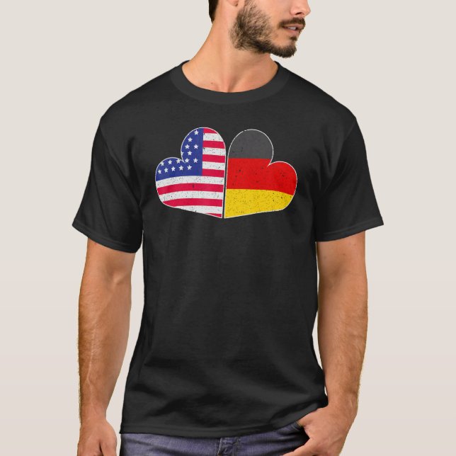 Camiseta USA Germany Flag German American Von Steuben Day 5 (Anverso)