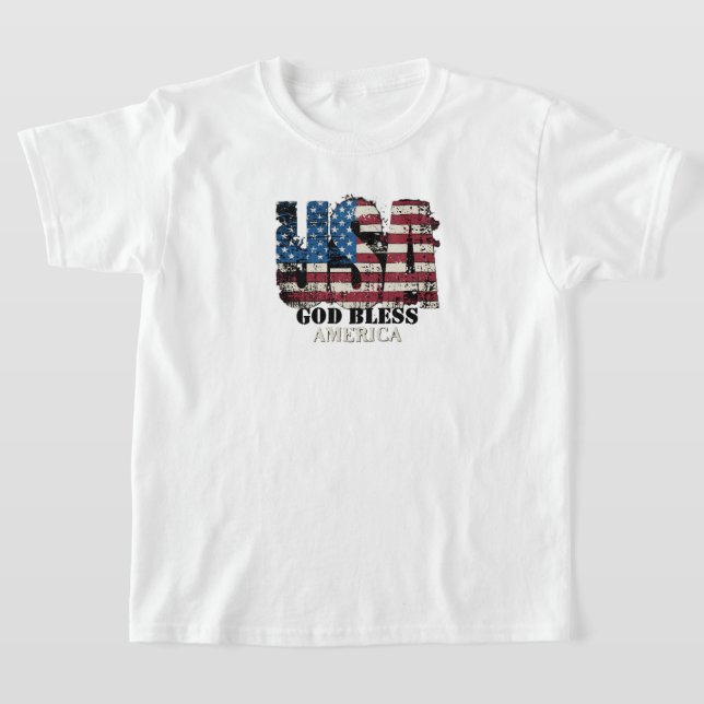 Camiseta USA God Bless America Kids' (Distribución)
