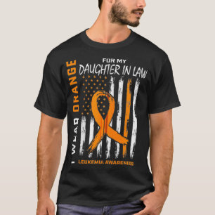 Camiseta Usa Hija Naranja En La Leucemia Legal