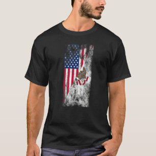 Camiseta Usa Illinois Banderas Estados Unidos De América Il