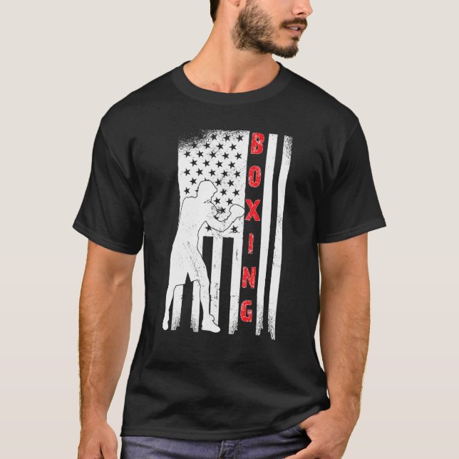 Camiseta USA kick boxing, US boxing, America kickboxer, Ame (Anverso)