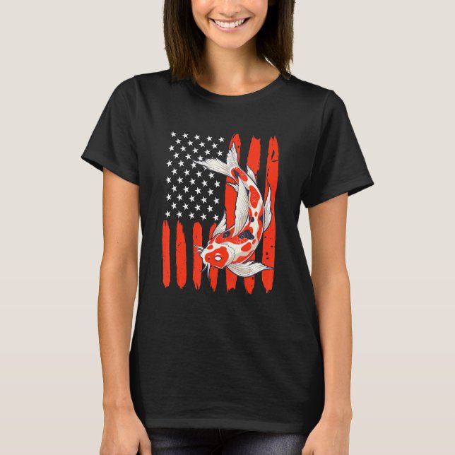 Camiseta Usa Koi Carp Koi Pond Fish Pond 1 (Anverso)