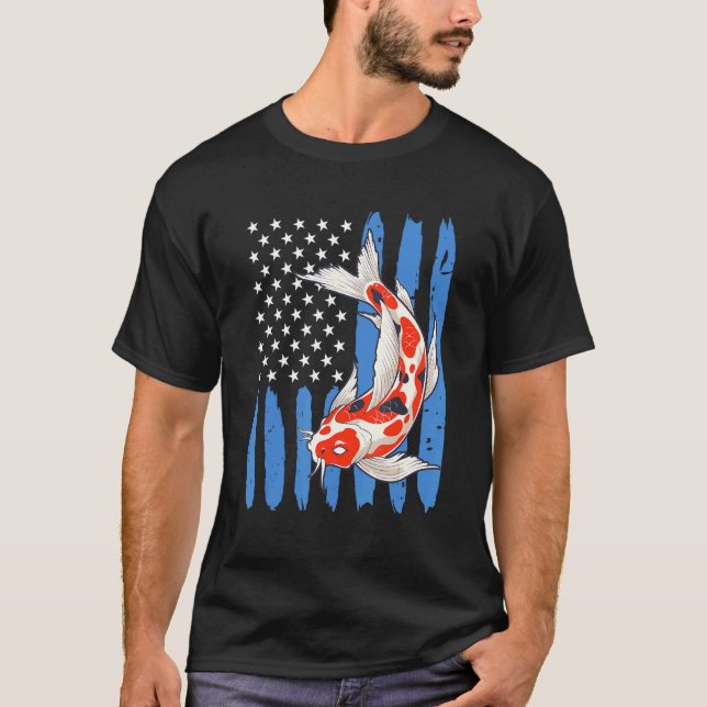 Camiseta Usa Koi Carp Koi Pond Fish Pond 2 (Anverso)