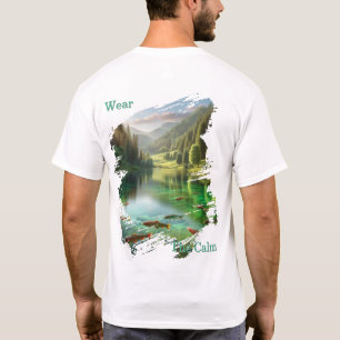 Camiseta Usa la calma del lago Trout escénico