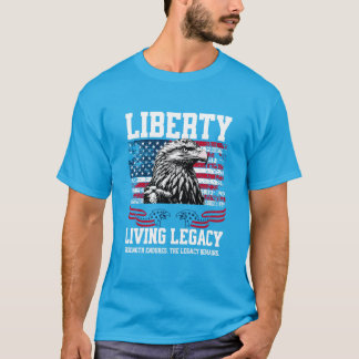 Camiseta USA Liberty Eagle Living Legacy Celebration Design