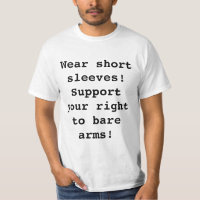 ¡Usa mangas cortas! Apoye su derecho