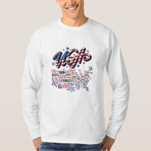 Camiseta USA Map Estados Unidos