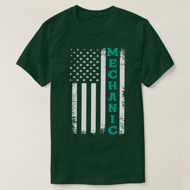Camiseta USA Mechanic (Diseño del anverso)
