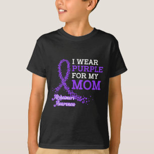 Camiseta Usa morado para la banda de conciencia de mi mamá 