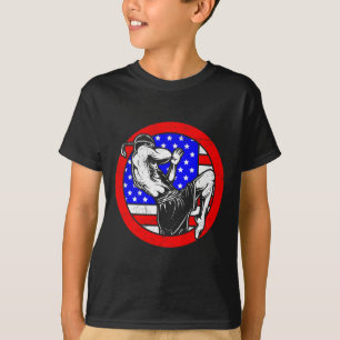 Camiseta Usa Muay Thai - Regalo de Boxeo Tailandés y Kickbo