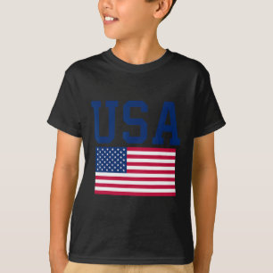 Camiseta Usa Mujeres Hombres Niños Bandera America