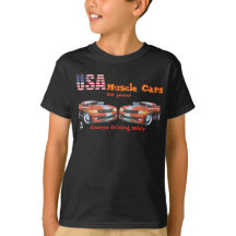 Camiseta USA muscle cars
