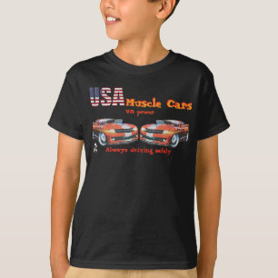 Camiseta USA muscle cars