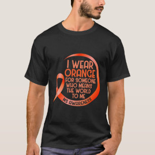 Camiseta Usa Naranja Para Alguien Señora Esclerosis Múltipl