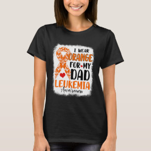 Camiseta Usa Naranja Para Concienciar Sobre Leucemia En Mi