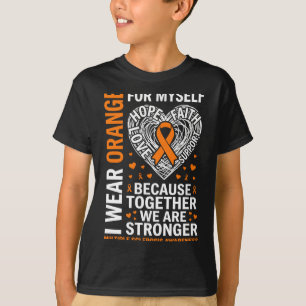 Camiseta Usa naranja para la conciencia de la esclerosis mú