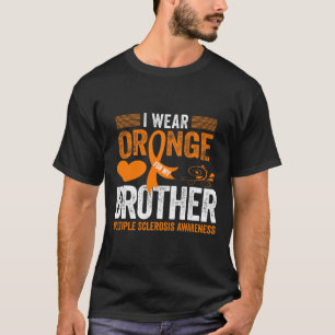 Camiseta Usa Naranja Para Mi Hermano Ms Esclerosis Múltiple
