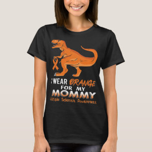 Camiseta Usa Naranja Para Mi Mamá Dinosaurio Múltiples Escl