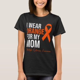 Camiseta Usa Naranja Para Mi Mamá Ms Warrior Multiple Scler