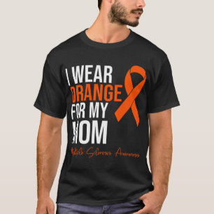 Camiseta Usa Naranja Para Mi Mamá Ms Warrior Multiple Scler