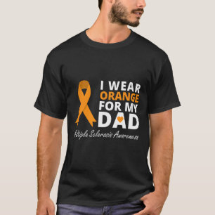 Camiseta Usa Naranja Para Mi Papá Sra. Awareness Ribbon Gue