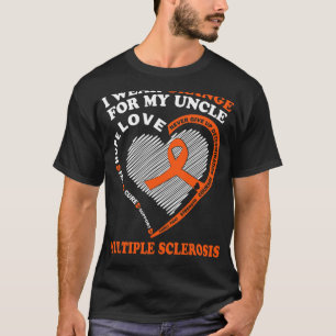 Camiseta Usa Naranja Para Mi Tío Múltiple Esclerosis Awaren