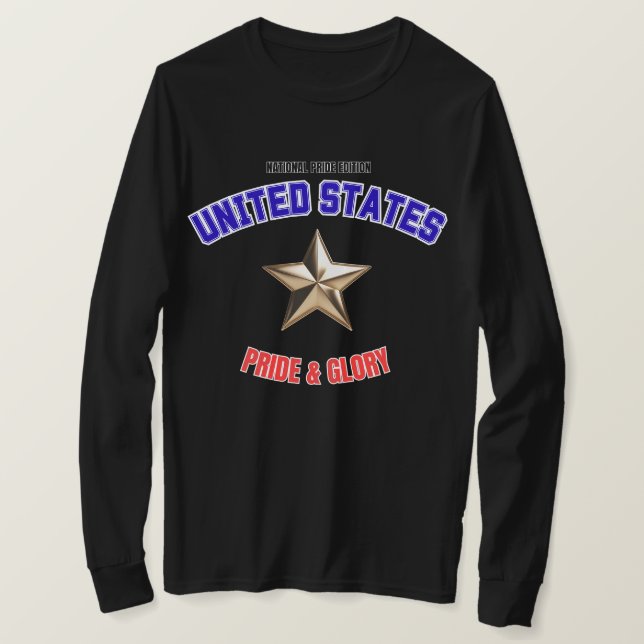 Camiseta USA National Pride Edition Long Sleeve Shirt (Anverso del diseño)