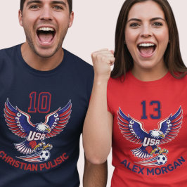 Camiseta USA National Team Soccer Eagle Patriotic Graphic