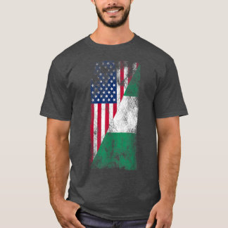 Camiseta USA Nigeria FlagsUnited States of America, Nigeria