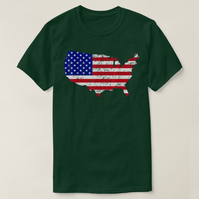 Camiseta USA Patriotic American Flag 4th Of July For Men Wo (Diseño del anverso)
