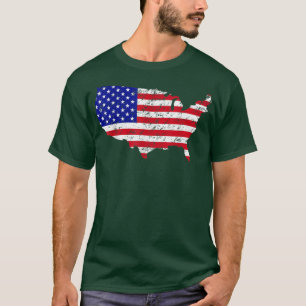 Camiseta USA Patriotic American Flag 4th Of July For Men Wo