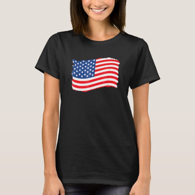 Camiseta USA Patriotic American Flag For Men Women Kids Boy (Anverso)