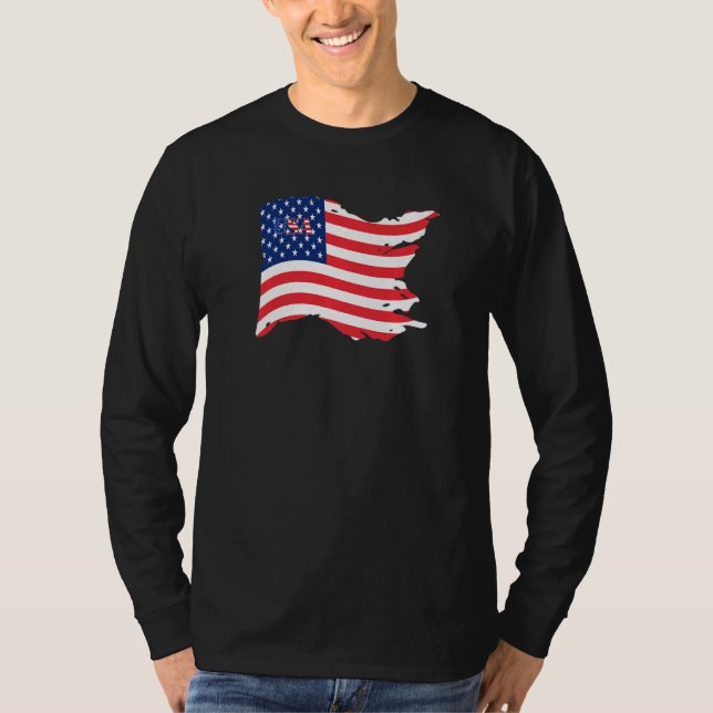 Camiseta USA Patriotic American Flag For Men Women Kids Boy (Anverso)
