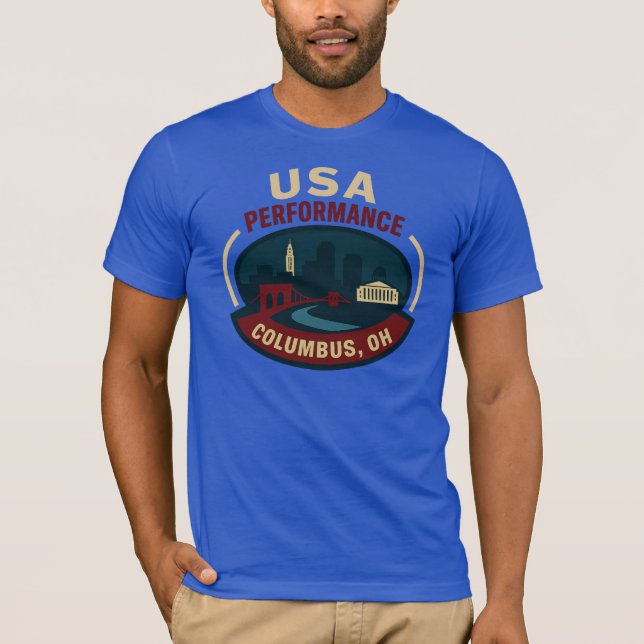 Camiseta USA Performance Columbus (Anverso)