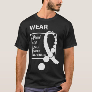Camiseta Usa Perla Para Concienciar Sobre El Cáncer De Pulm