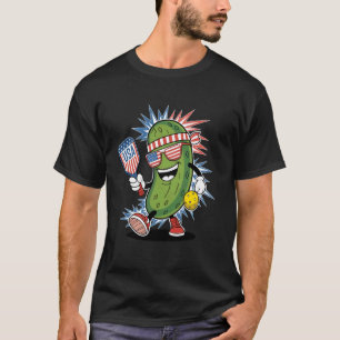 Camiseta USA Pickleball Pepino Genial Con Remo Pickleball