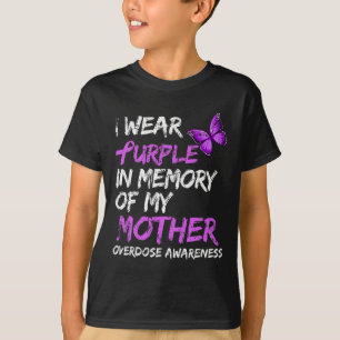 Camiseta Usa Púrpura En Memoria De Mi Madre Con Awaren Por
