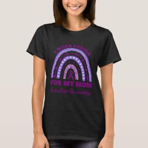 Camiseta Usa Púrpura Para Mi Mamá Concienciación Sobre La S