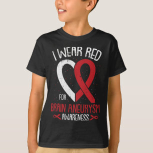 Camiseta Usa Rojo Para Concienciar Al Neurysmo Cerebro Surv