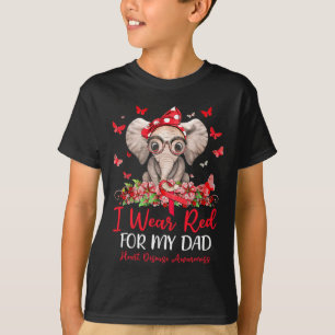 Camiseta Usa Rojo Para Concienciar Sobre La Enfermedad Card