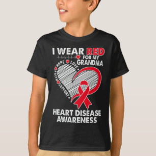 Camiseta Usa Rojo Para Concienciar Sobre Las Enfermedades C