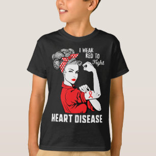 Camiseta Usa Rojo Para Luchar Concienciación Sobre Enfermed