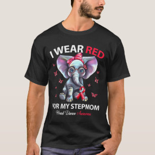 Camiseta Usa Rojo Para Mi Madre Enfermedad Cardíaca Concien