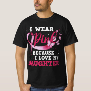 Camiseta Usa Rosa Amo A Mi Hija El Cáncer De Mama Awarene