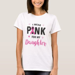 Camiseta Usa Rosa Para Mi Hija Concienciación Sobre El Cánc