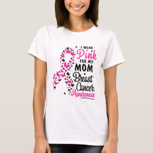 Camiseta Usa Rosa Para Mi Mamá Para Concienciar Sobre El Cá